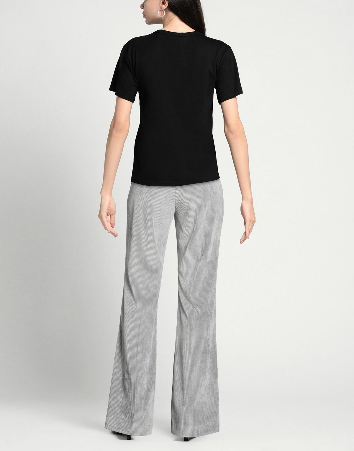 Manila Grace Womens Pants in Grey