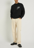 Picante Gallery Knit Cotton Jumper Black