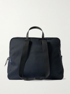 Bleu de Chauffe - Sac Voyage Leather-Trimmed Waxed Cotton-Canvas Weekend Bag - Black