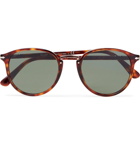 Persol - Round-Frame Tortoiseshell Acetate and Rose Gold-Tone Sunglasses - Men - Brown