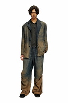 Diesel Blazer in fluid shaded denim - Denim Jackets - Unisex - Blue
