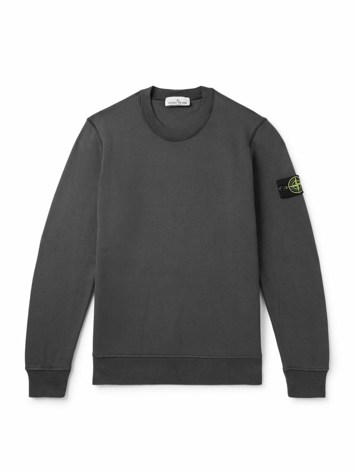 Stone Island - Logo-Appliquéd Garment-Dyed Organic Cotton