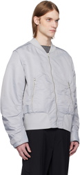 A. A. Spectrum Gray Coressen Padded Reversible Jacket