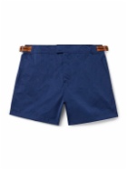 Zegna - Straight-Leg Mid-Length Swim Shorts - Blue