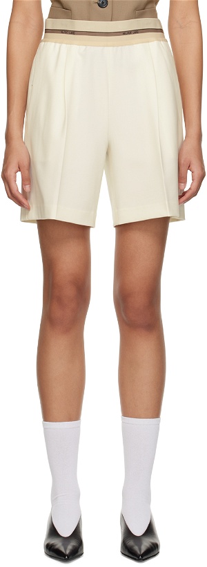 Photo: Helmut Lang Off-White Pull On Shorts