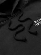 Satisfy - Logo-Print Organic Cotton-Jersey Hoodie - Black