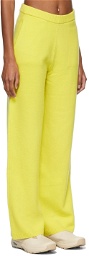 Victor Glemaud Yellow Wool Lounge Pants