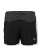 NIKE RUNNING - Trail Second Sunrise Slim-Fit Mesh-Trimmed Dri-FIT ADV Shorts - Black