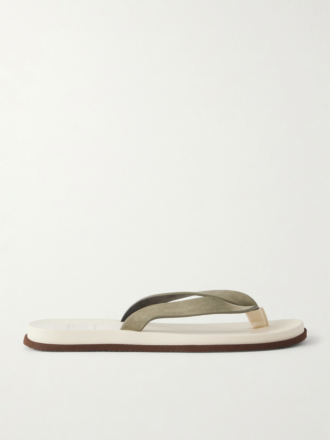 Brunello Cucinelli - Suede Flip Flops - Neutrals