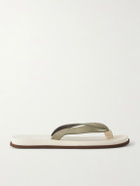 Brunello Cucinelli - Suede Flip Flops - Neutrals