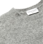 Officine Générale - Argyle Intarsia Alpaca-Blend Sweater - Gray