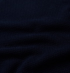 Ermenegildo Zegna - Textured-Cotton Polo Shirt - Blue