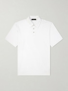 Slowear - Cotton and Silk-Blend Jersey Polo Shirt - White