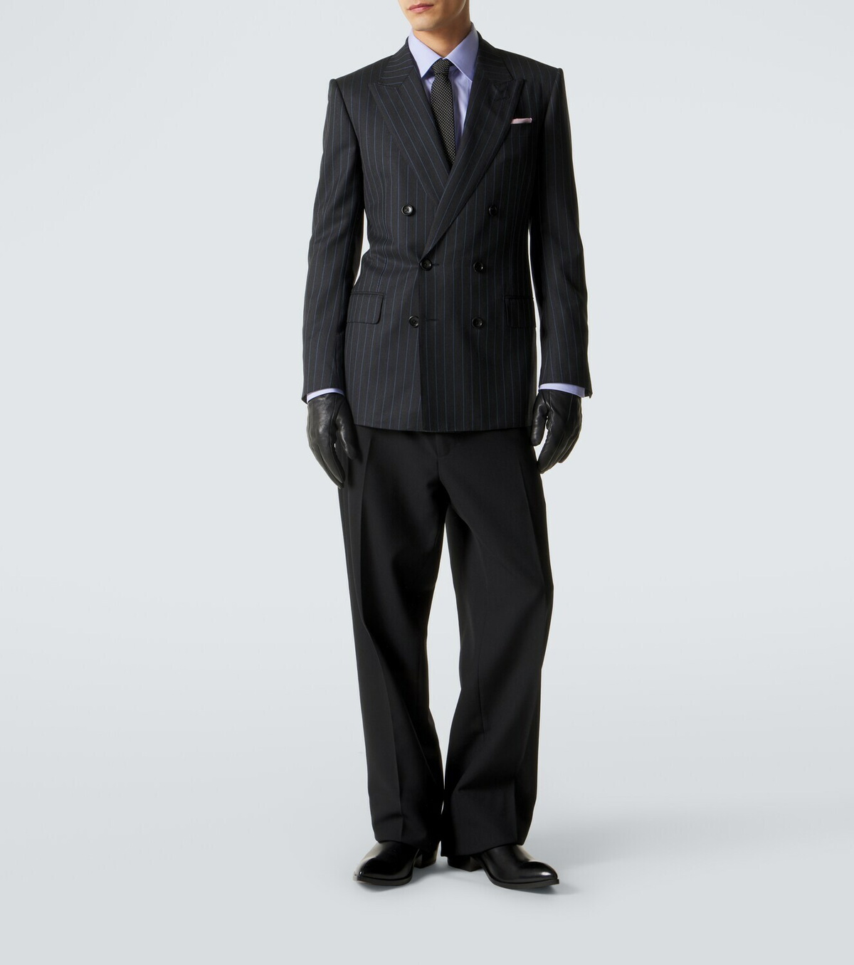 Tom Ford Pinstripe double-breasted wool blazer