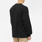 Neighborhood Men's Long Sleeve NH-4 T-Shirt in Black