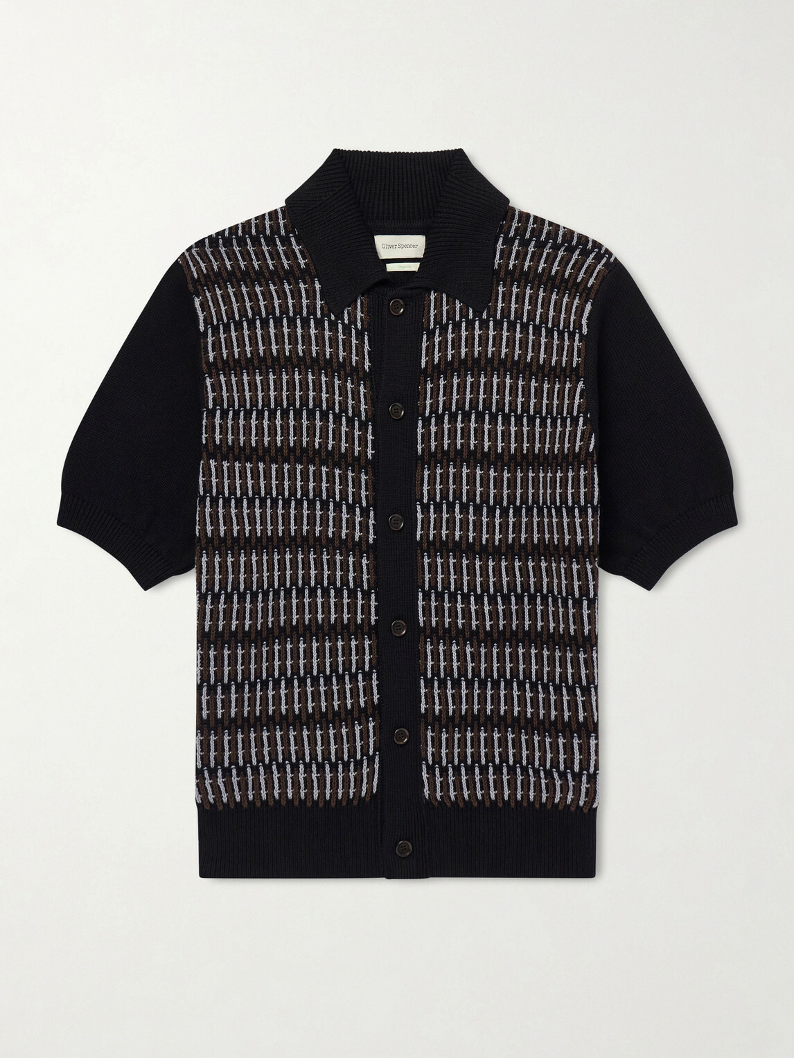 Oliver Spencer - Rossell Knitted Organic Cotton Shirt - Blue