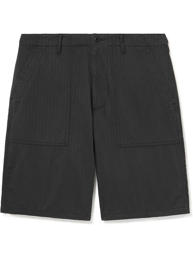 Photo: Beams Plus - Herringbone Cotton Shorts - Gray