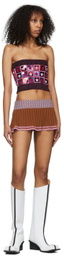 ANDREJ GRONAU SSENSE Exclusive Brown Mini Skirt