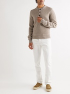 TOM FORD - Ribbed Cashmere and Linen-Blend Sweater - Neutrals