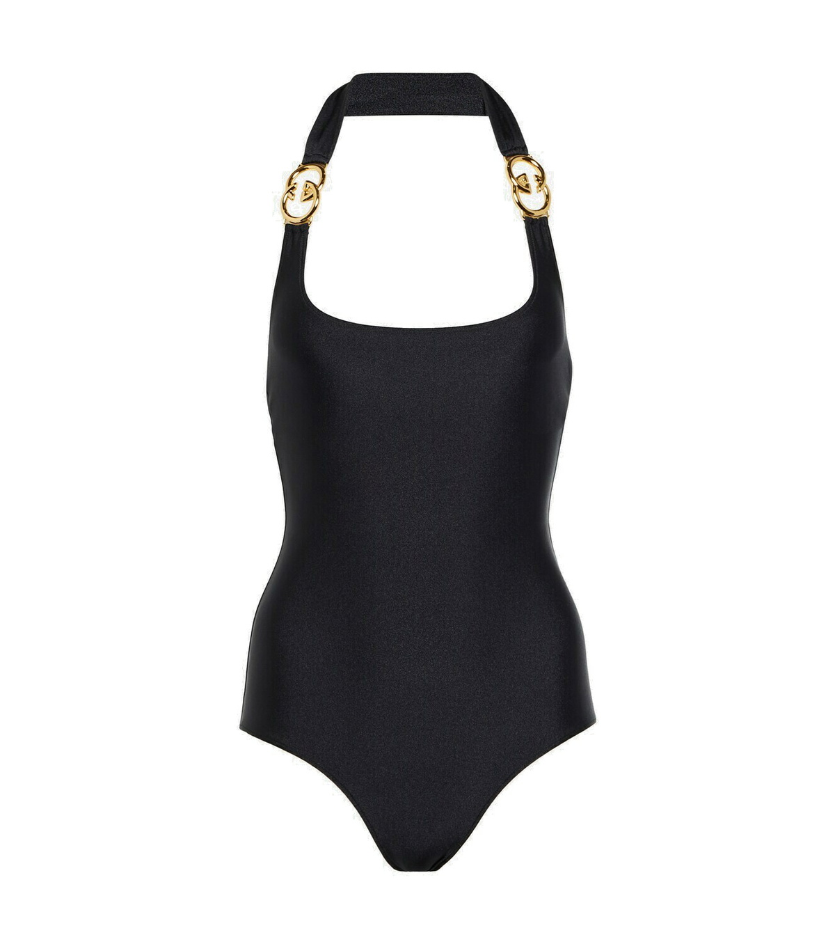 Gucci Embellished halterneck swimsuit Gucci