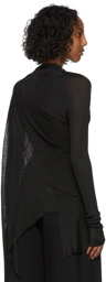 Marques Almeida Black Draped Sweatshirt