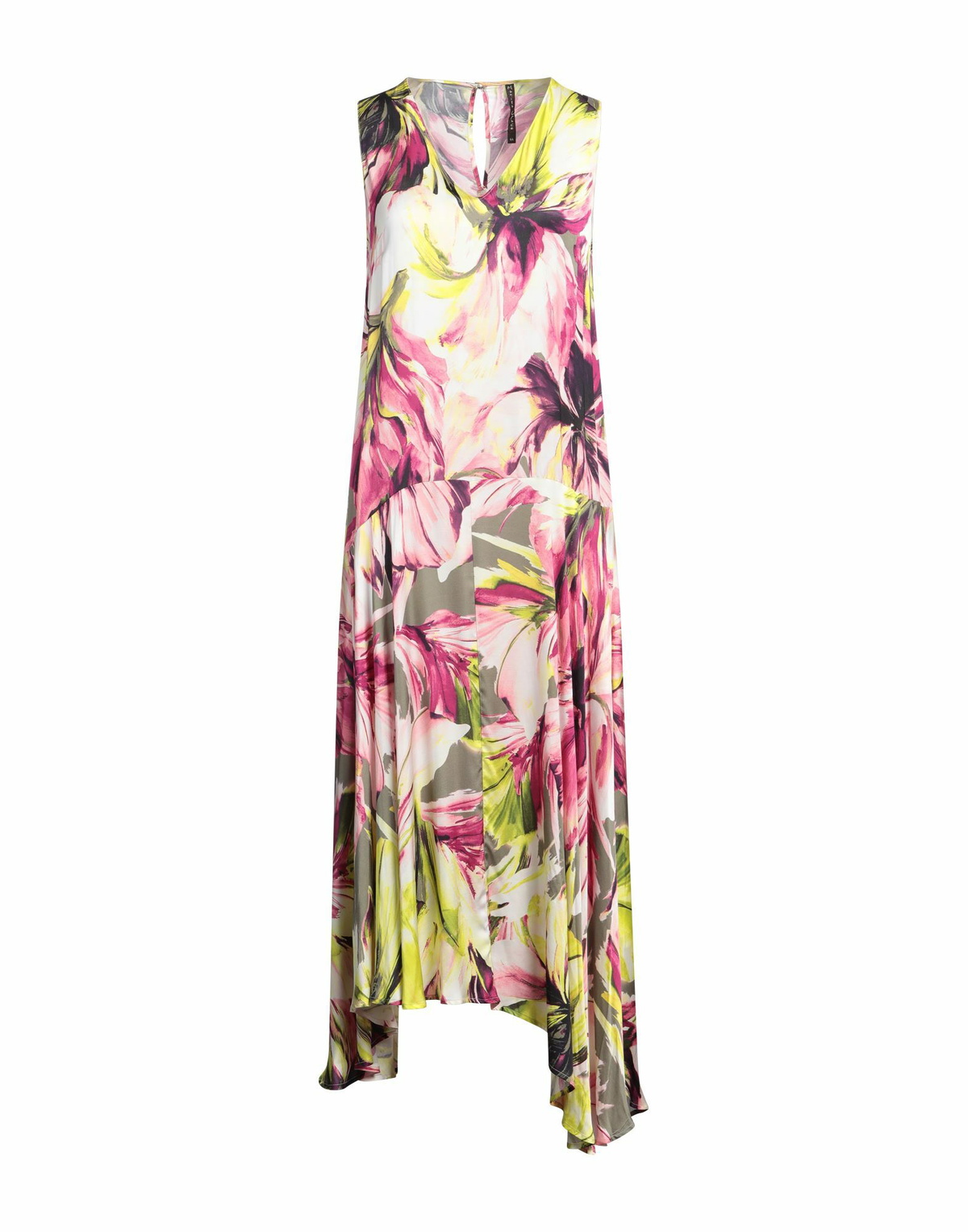 Manila Grace Womens Midi dress in Yellow