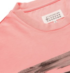 Maison Margiela - Oversized Printed Cotton-Jersey T-Shirt - Men - Pink