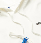 Ader Error - Logo-Appliquéd Cotton-Blend Jersey Hoodie - White