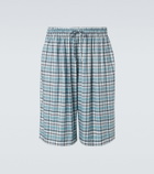 Acne Studios Plaid flannel shorts
