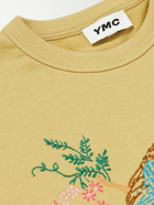 YMC - Daisy Age Embroidered Cotton-Jersey Sweatshirt - Yellow