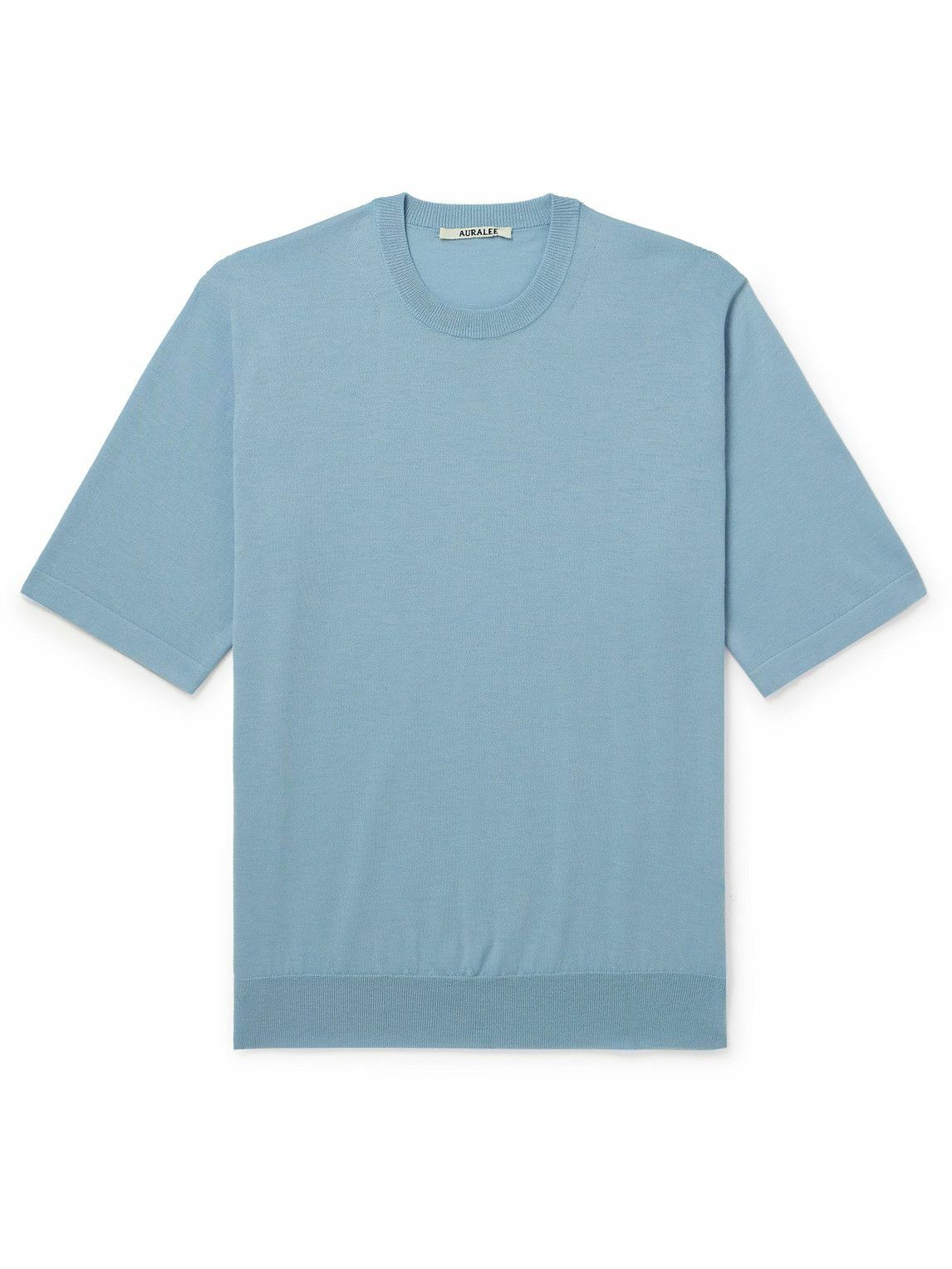 Auralee - Cashmere T-Shirt - Blue Auralee