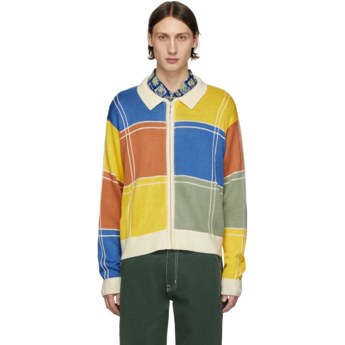 Photo: Noon Goons Multicolor Colorblock Zip Sweater