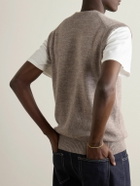 De Bonne Facture - Wool and Alpaca-Blend Sweater Vest - Neutrals