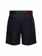 GUCCI Double Cotton Twill Shorts With Web