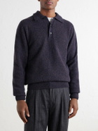 Sunspel - Wool Polo Shirt - Blue