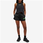 GANNI Women's Active Stretch Shell Shorts in Black