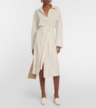 Vince Belted midi shirt dress