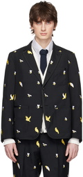 Thom Browne Black Birds & Bees Blazer