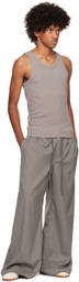 Entire Studios Gray Rib Tank Top