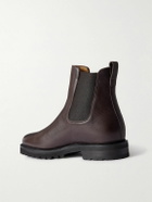 Majordome - M11 Cross-Grain Leather Chelsea Boots - Brown