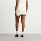 Casablanca Women's Boucle Cotton Skirt in White