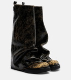 The Attico Robin leather knee-high boots