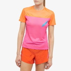 SOAR Women's Hot Weather T-Shirt in Orange/Pink