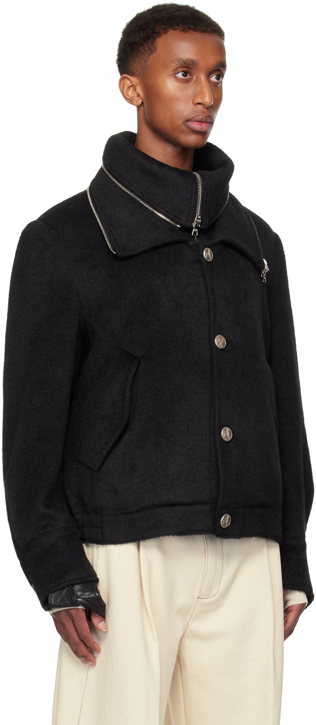 【NULLUS】TIE A KNOT JACKET 2 / M NULLUS Brown & Gray Tie A Knot Jacket NULLUS