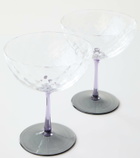 NasonMoretti Set of 2 glass champagne bowls