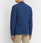 Incotex - Slim-Fit Unstructured Stretch-Cotton Seersucker Blazer - Blue