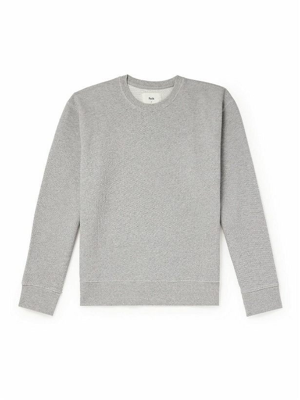 Photo: Folk - Cotton-Jersey Sweatshirt - Gray