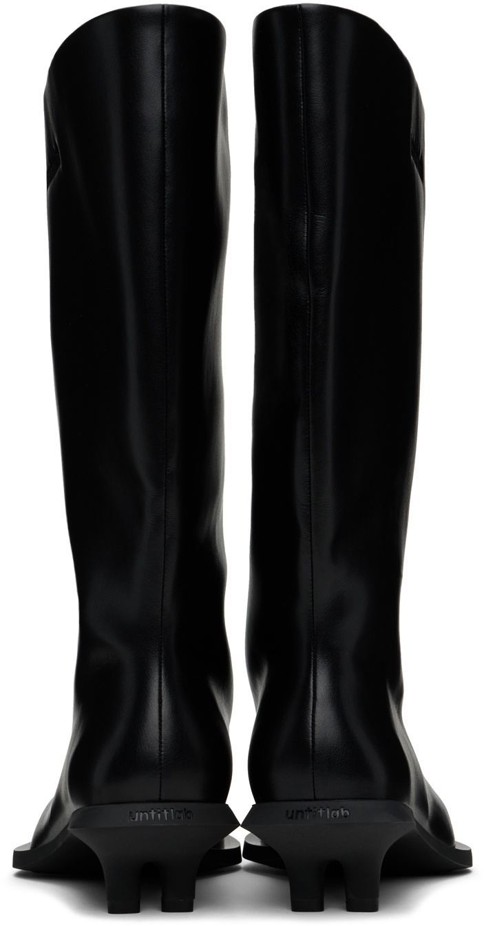 untitlab® Black Velo Chunk Boots