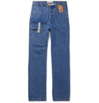 Loewe - Wide-Leg Denim Cargo Jeans - Blue