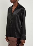 Roksanda Delan Silk-satin Shirt Black